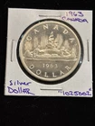 1963 Canada Silver Dollar World Foreign Canadian $1 “1025002”