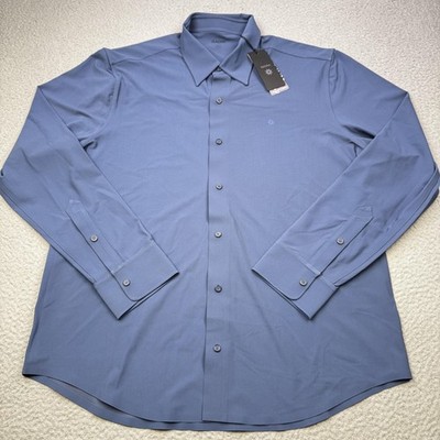 Isaora Shirt Mens 2XL Coronet Blue Mentalist Long Sleeve Performance Stretch