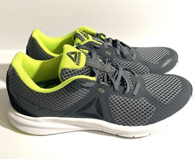 Reebok Gray & Lime Endless Road Running Shoes Men's Size 9.5 EUC