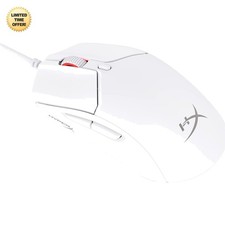 HyperX Pulsefire Haste 2 Wired Gaming Mouse 26K DPI 8000Hz Ambidextrous White
