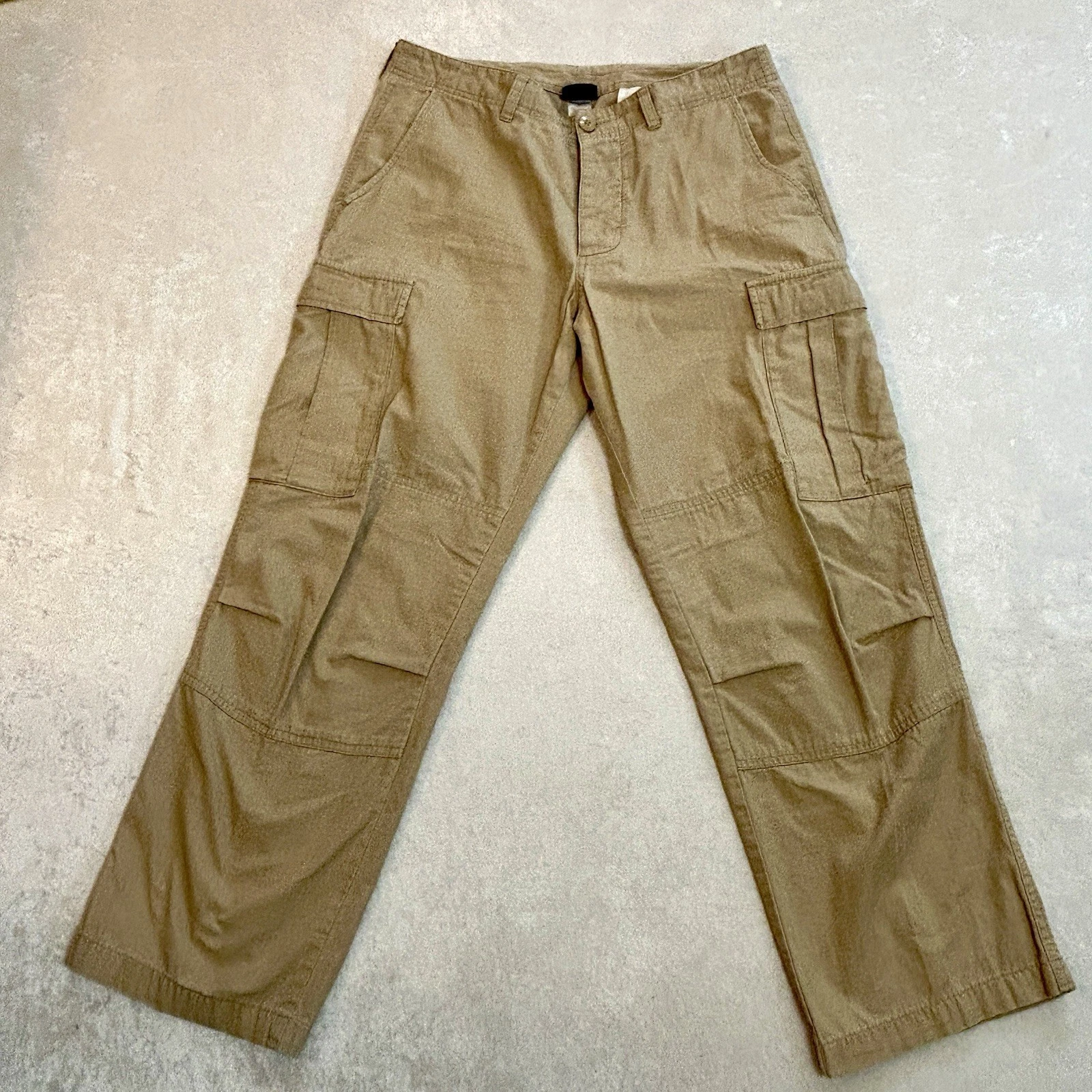 Vintage PATAGONIA Organic Cotton Cargo Hiking Pants 90s 2000s Brown Size 33