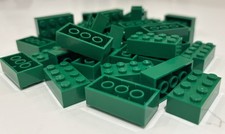 Listing image for LEGO Bricks 100 x 2x4 Green (3001) | BRAND NEW & FREE UK 🇬🇧 POSTAGE 🚚 ✅
