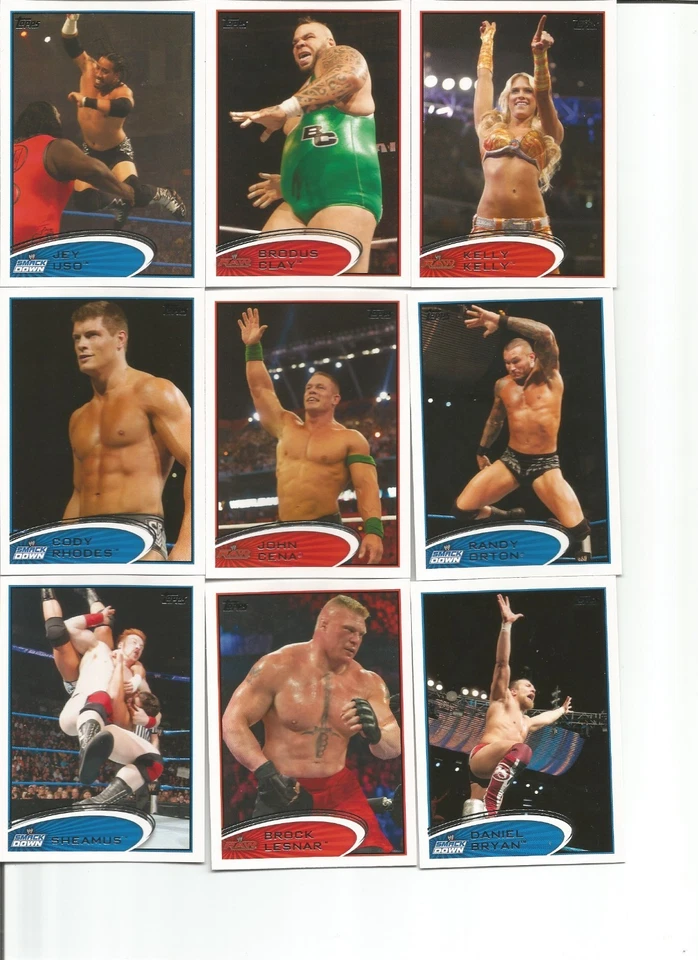 2012 WWE Topps Pick Your Card Buy 4 or more and save 50% - Image 2 of 3