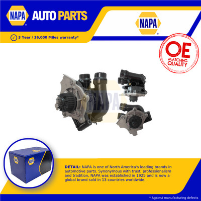Water Pump fits VW TIGUAN 5N 2.0 07 to 18 Coolant NAPA VOLKSWAGEN Quality New