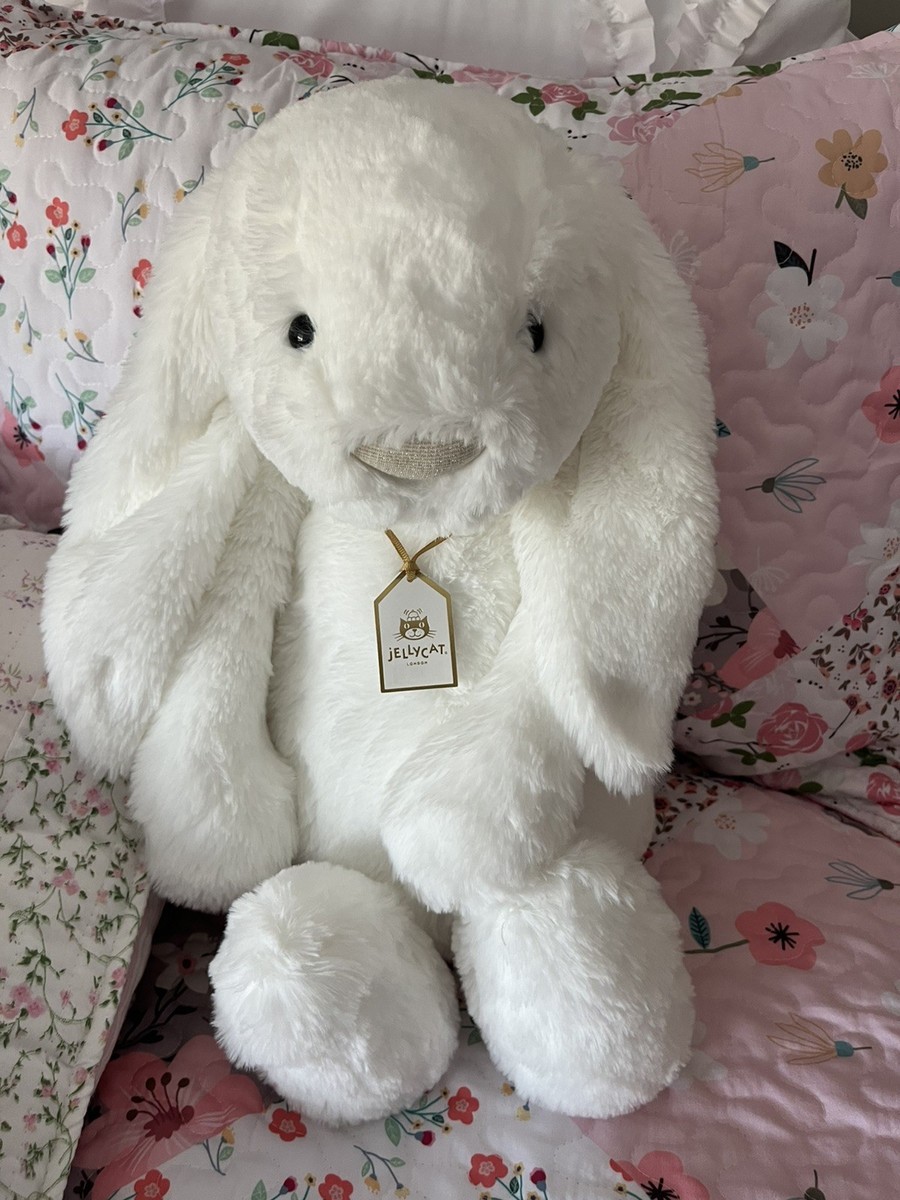 Jellycat Huge/Big Bashful Luxe Bunny Luna BNWT W/Dust Bag | eBay