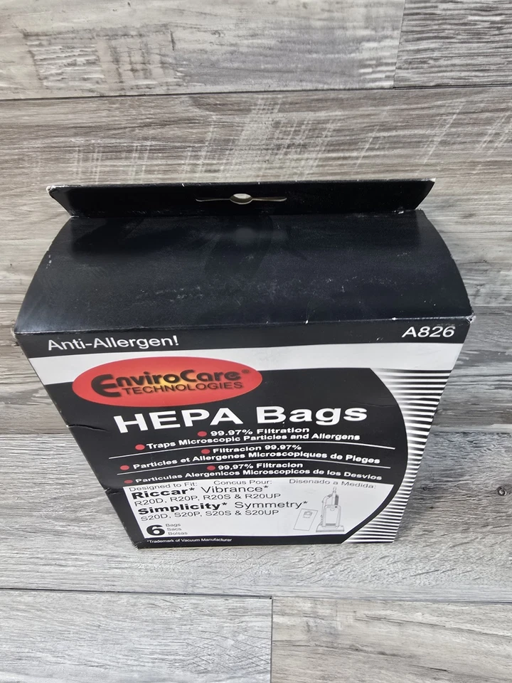 HEPA Bag made for Simplicity Riccar Symmetry Vibrance S20S S20D S20P S20UP R20S- - Image 3 of 4