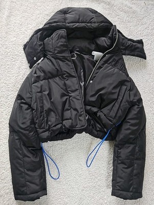 PEQUS Aether Cropped Puffer Jacket Black S Gecroppte Steppjacke Kapuze Schwarz S