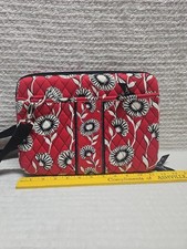 Vera Bradley Retired Deco Daisy print hard shell IPad case with strap Clean