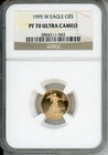 1995-W $5 GOLD EAGLE 1/10 Oz. G$5 NGC PF70 PF-70 PROOF PR70 CAMEO