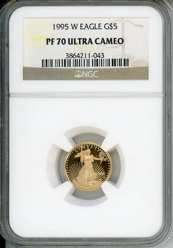 1995-W $5 GOLD EAGLE 1/10 Oz. G$5 NGC PF70 PF-70 PROOF PR70 CAMEO