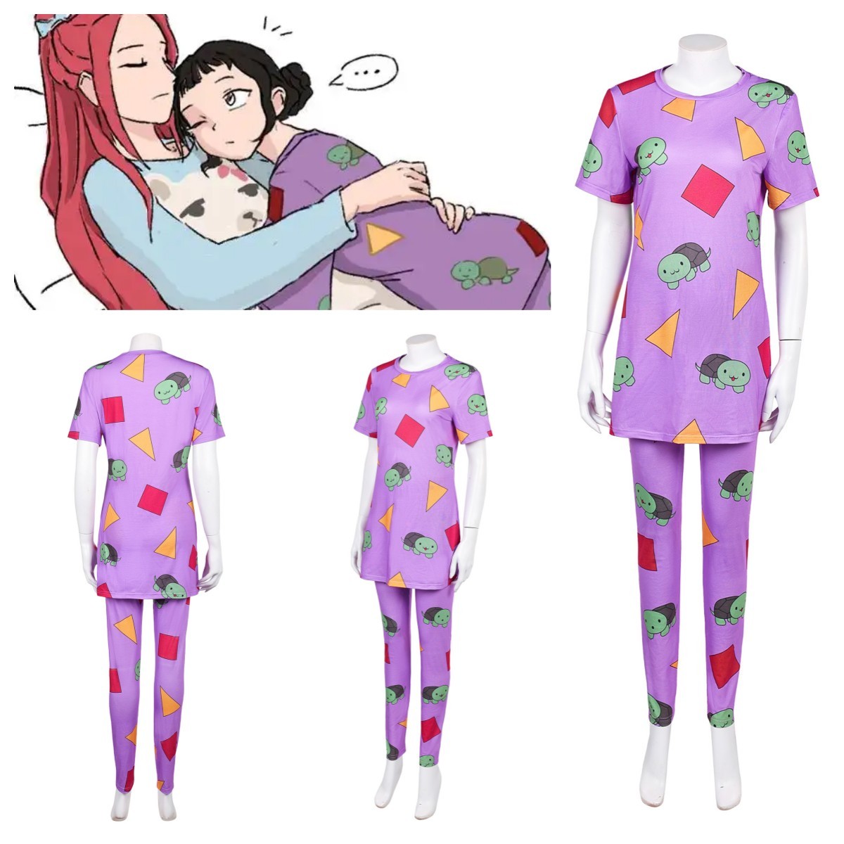 Ídolo Coreano Zoey Tortuga Pijama Demen Zoey Cazadores Disfraz Disfraz Halloween