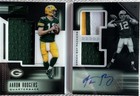 Aaron Rodgers 2018 Playbook Materials Patch Auto Booklet 08/15