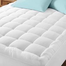 Queen Mattress Cover Cotton Top Deep Pocket Pad Breathable Comfort OEKO TEX