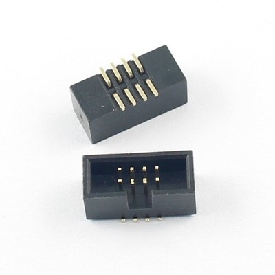 5Pcs 1.27mm Pitch 2x4 Pin 8 Pin SMT SMD Male Shrouded Box Header IDC Connector #