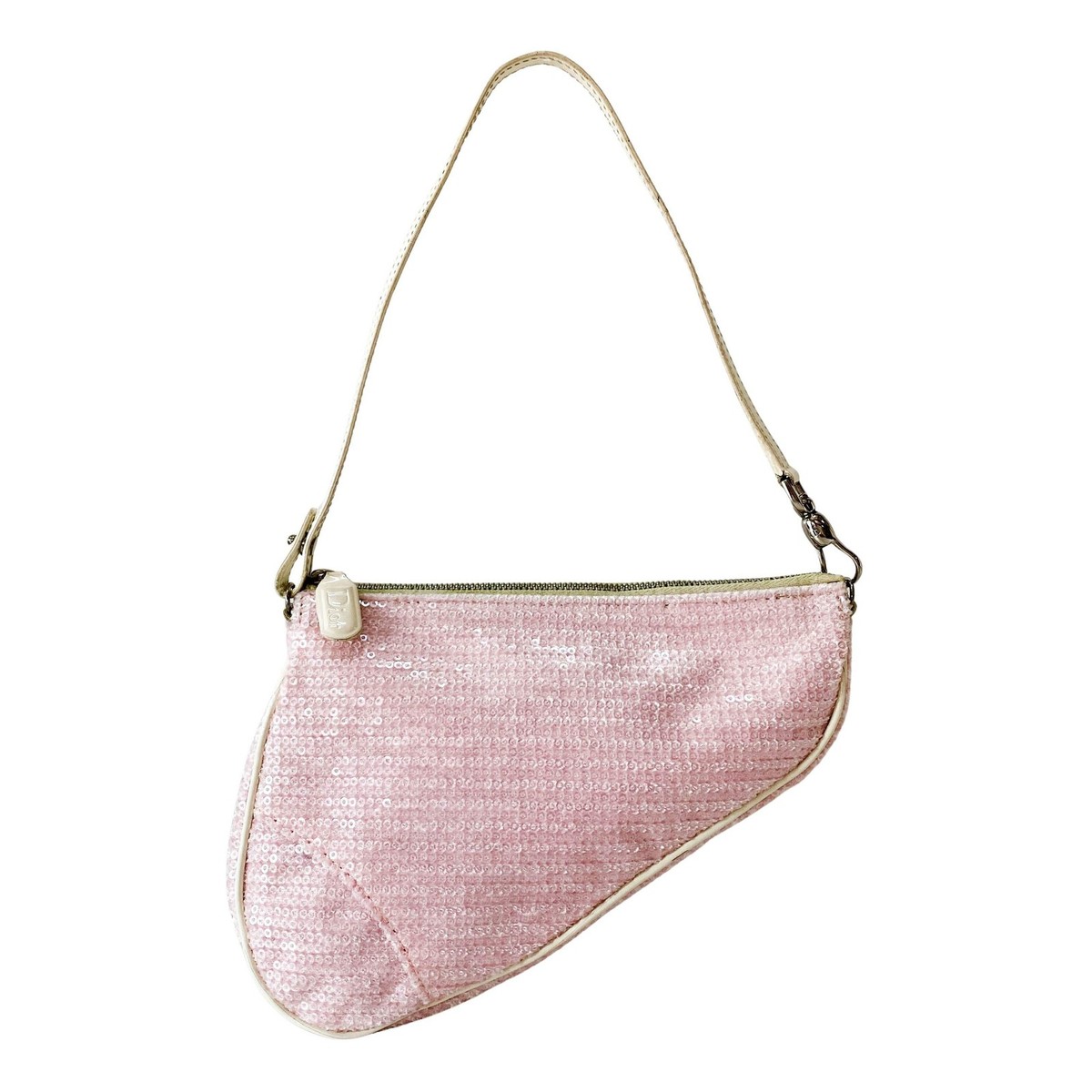DIOR Limited Edition Mini Saddle Pink Sequin Shoulder Bag | eBay