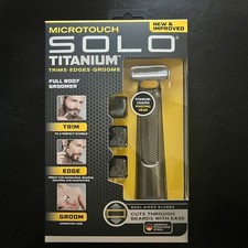 Microtouch Solo Titanium Full Body Groomer Trims Edges Grooms New Improved