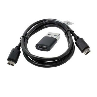USB Kabel + Adapter kompatibel mit TCL NXTPAPER 11 Plus, USB 3.0, 1m