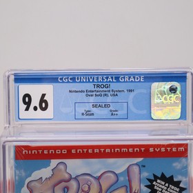 NES Nintendo TROG! CGC GRADED 9.6 A++! NEW & Factory Sealed + Authentic H-Seam!