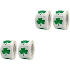  4 Rollen / 1000pcs St. Patrick's Day Theme Dichtungsaufkleber