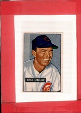1951 Bowman #108 Virgil Stallcup NM Near Mint Reds ID:76891