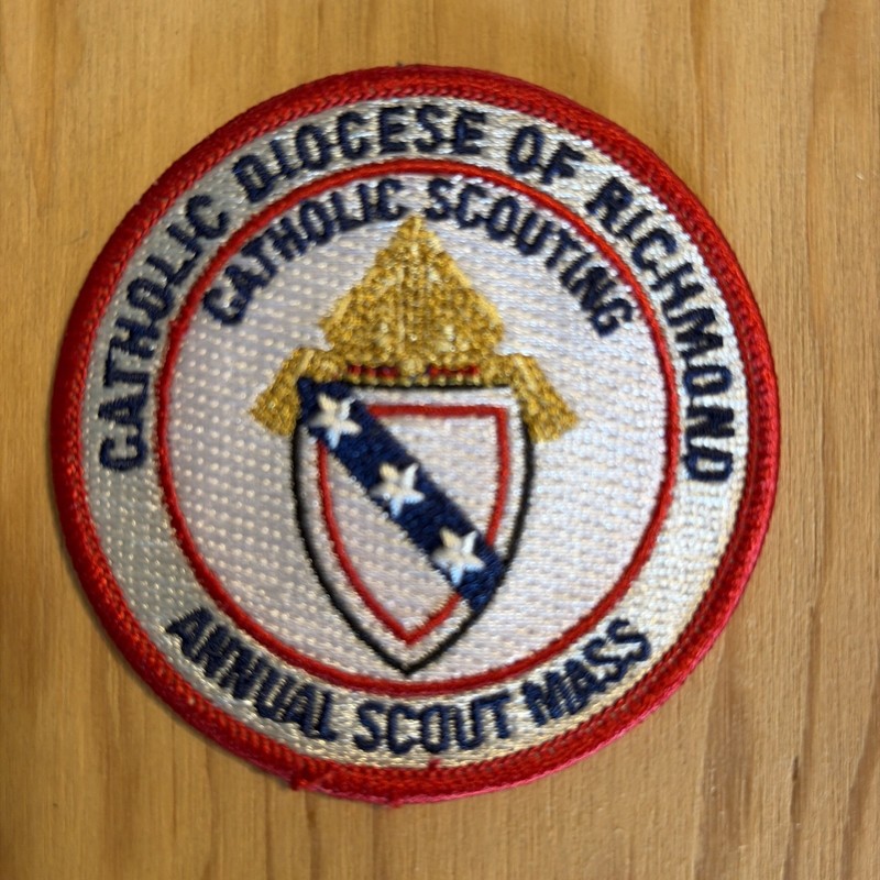 BSA 2013 Catholic Diocese Of Richmond Annual Scout Mass Patch Catholic Scouting