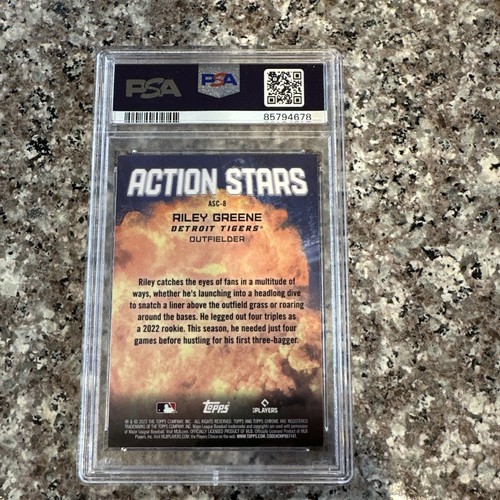 2013 Topps Chrome Update Riley Greene Action Stars PSA 10 - Picture 2 of 2