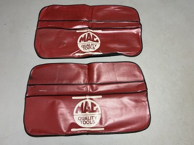VINTAGE MAC TOOLS 2PC LARGE FENDER COVER SET 38'' X 22'' - MADE IN USA
