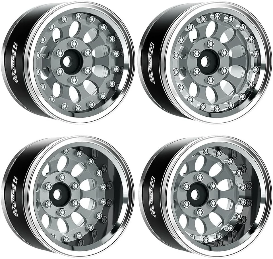 Customizable Beadlock Wheels - 1.9 Inch Aluminum Set for Axial and Redcat RC - Image 3 of 4