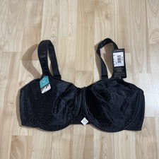 Bali Satin Tracings Underwire Minimizer Bra in black New With Tags 40D