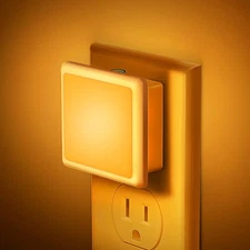 Amber Night Light[2 Pack], Night Lights Plug into Wall, LED Plug in Nightligh...