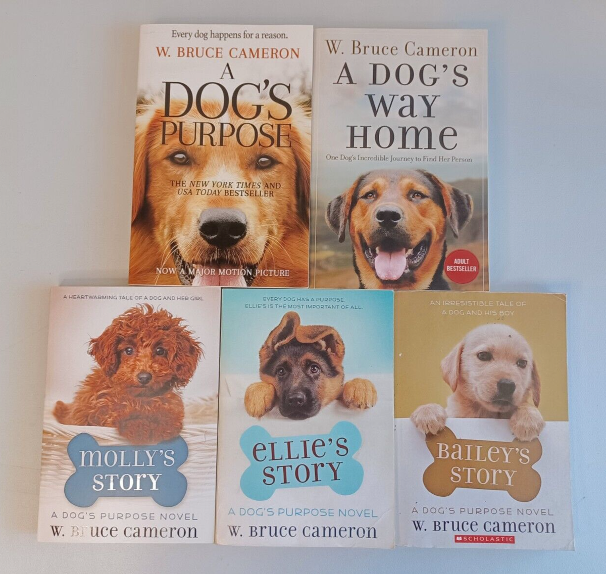 Book Lot BRUCE CAMERON A Dog's Purpose Series Preowned