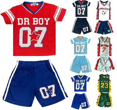 Kinder Jungen WM England Fußball Basketball kurze Sets Top kurz Texas Dr. Junge