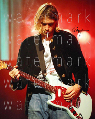 Kurt Cobain signed Nirvana 8X10 print photo picture poster