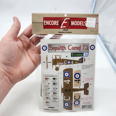 1/72 Encore E Models Econo Kit Sopwith Camel F.1 Squadron Products EC72002 New