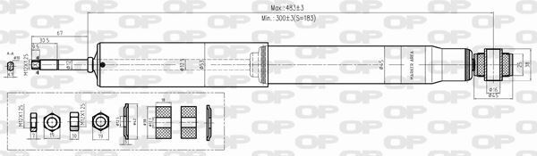 Amortisseur Arrière pour Kia Carnival II 2.9 CRDi et V6 - Suspension à Gaz Monotube