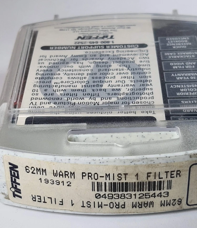 TiFFEN 62mm Warm Pro-Mist 1 62WPM1 62 mm E62 Authentic Warming Soften Skin USA - Image 3 of 4