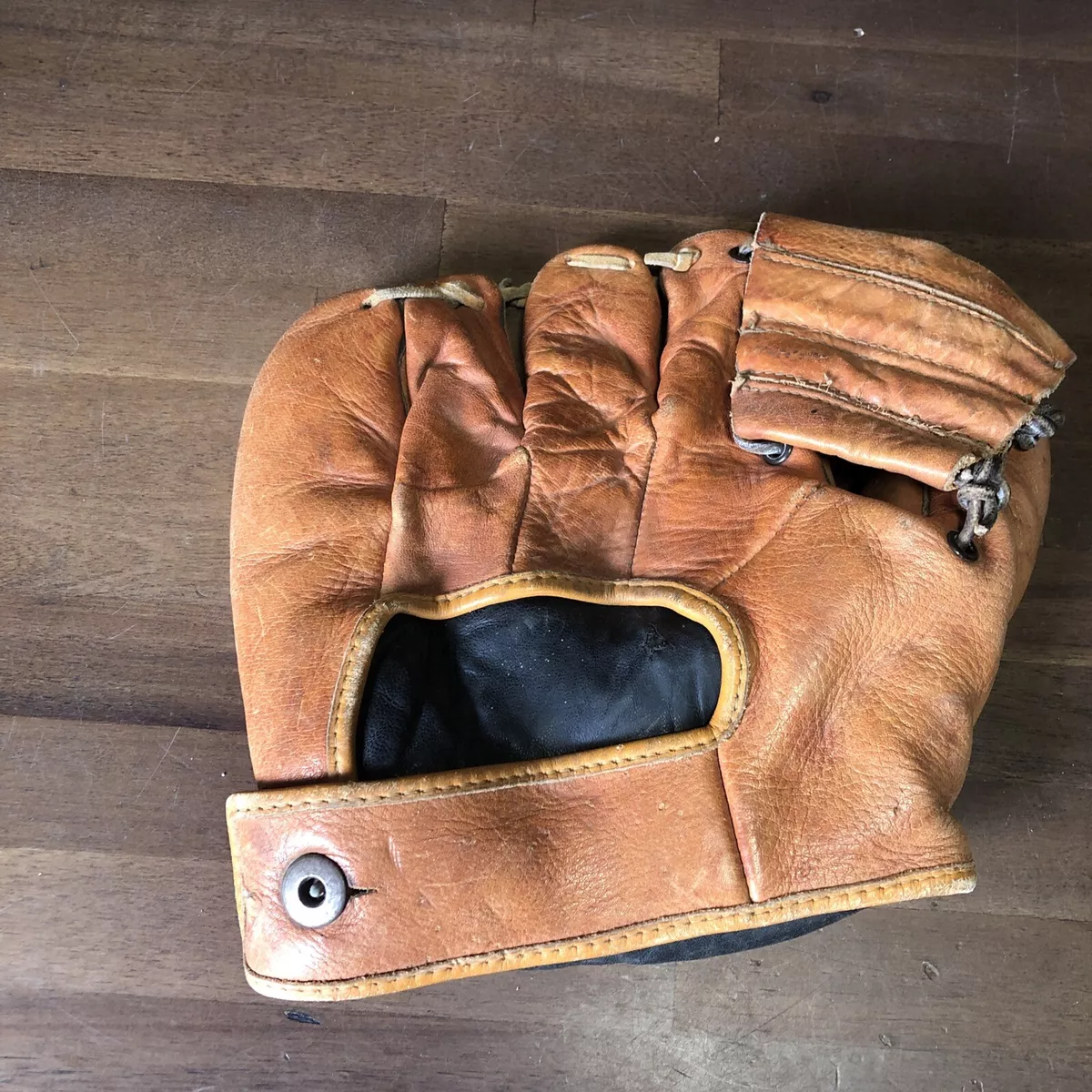 Vintage 1930 s Pennant Genuine Cowhide Semi Pro Split Finger