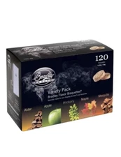 Smoker Bisquettes, Beige (Hardwood Bound Chips) 5 Distinct Flavors 120pc. Carton