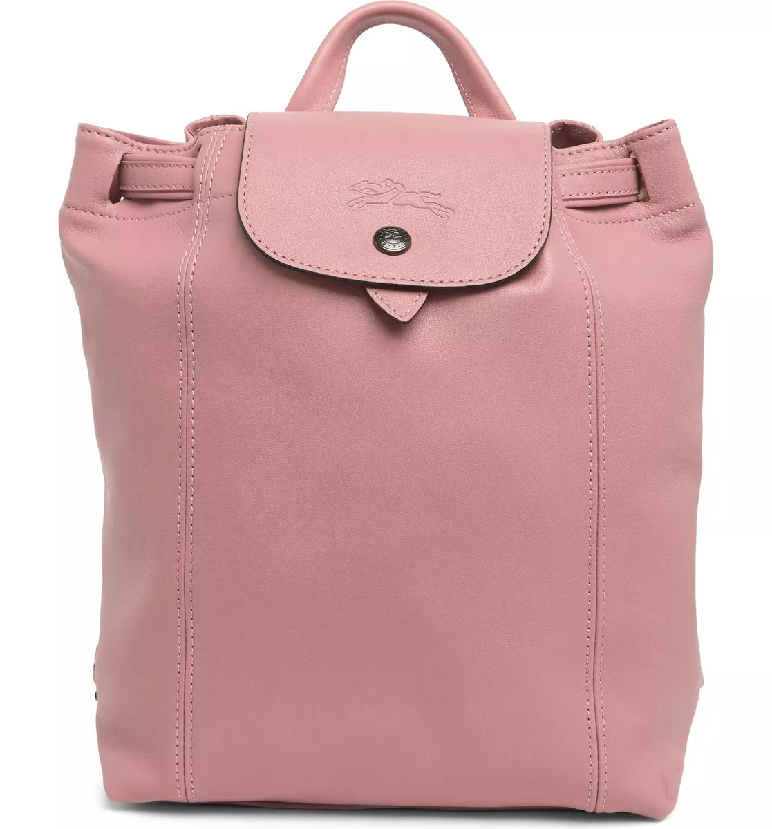 Longchamp Pink Leather Le Pliage Backpack Longchamp