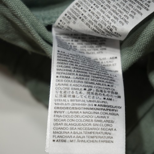 Gap Shorts Womens Medium Sage Green Linen Blend Lightweight Drawstring Waistband - Picture 11 of 15