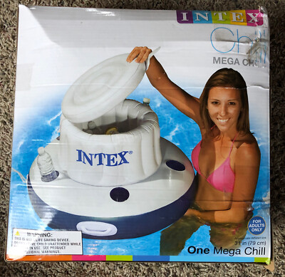 Intex Mega Chill 31  Floating Cooler   The Wet Set   in box - Used