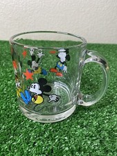 disney clear glass mug mickey mouse 
