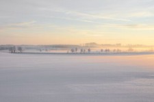Landscape winter snow Custom Gaming Mat Desk