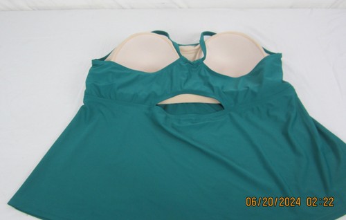 Women's Racerback Tankini Top - Kona Sol Green 3X - Picture 8 of 14