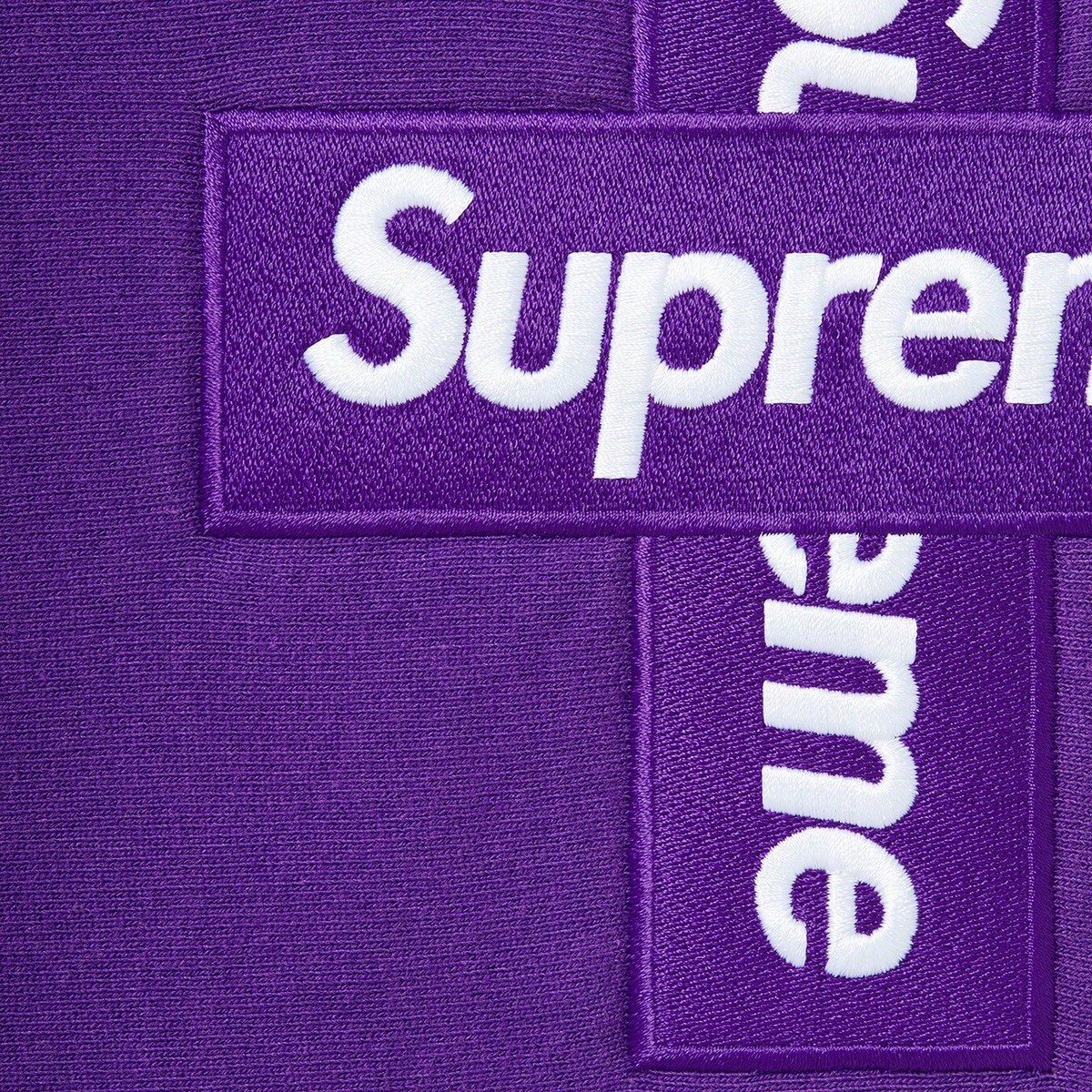 Supreme | Cross Box Logo Hooded Sweatshirt Hoodie Purple Supreme | Cross Box Logo Hooded Sweatshirt Hoodie Purple
