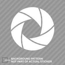 Camera Aperture Sticker Die Cut Decal digital DSLR