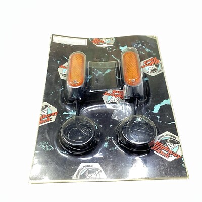 Handlebar Blinker A1377 Highway Hawk 68-609 Oval Amber Lens