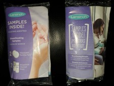 2 NEW LANSINOH Samples 4 Disposable Nursing Pads 4 Breast Milk Storage Bags