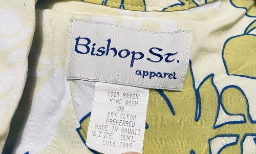 Bishop St Apparel Made in Hawaii Mens 3XL Hawaiian Shirt Vintage - Picture 2 of 6
