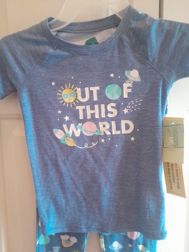 Girls Size 5/6 OUT OF THIS WORLD Extremely Me 2 Piece Pajama Set NEW - Picture 4 of 7